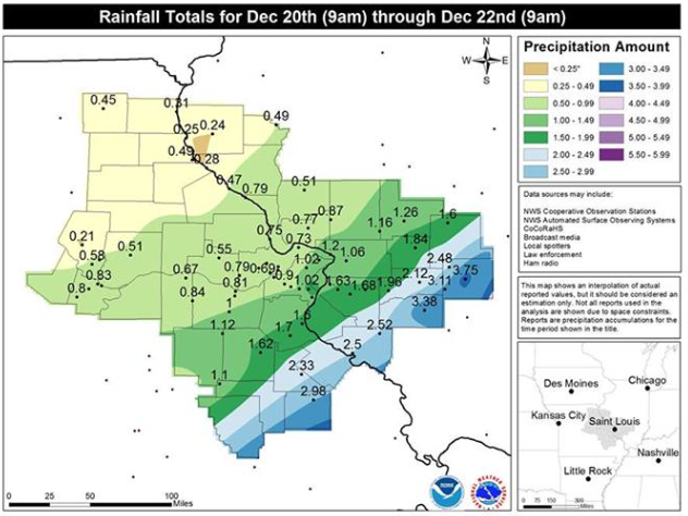 Winter Storm Postmortem: Flooding Rains SE, Snow NW and a look at the week ahead | Missouri/S ...